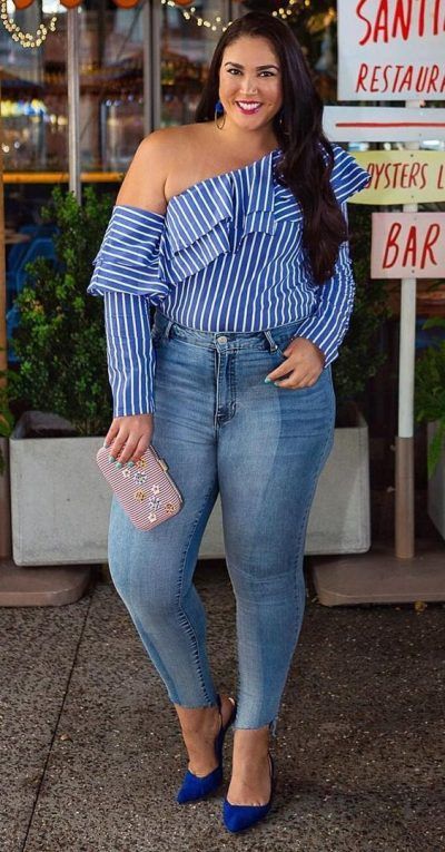 donna curvy - jeans modellanti